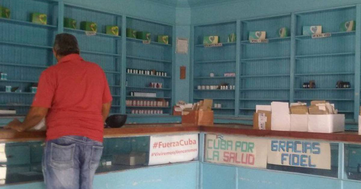 Farmacia vuota. Anche le medicine sono parte del bloqueo statunitense.